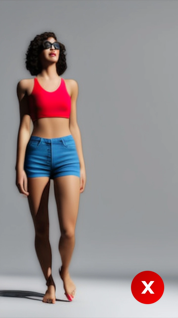 Female inappropriate dress in Bali