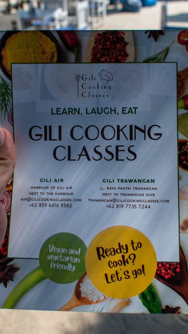 gili cooking class brochure