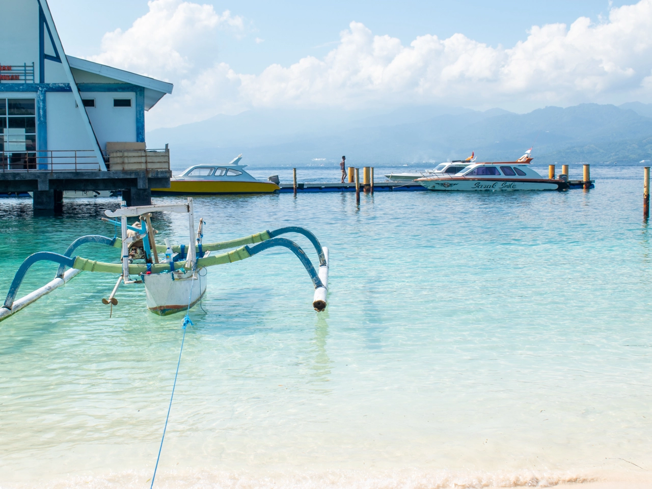 jetty on gili trawangan