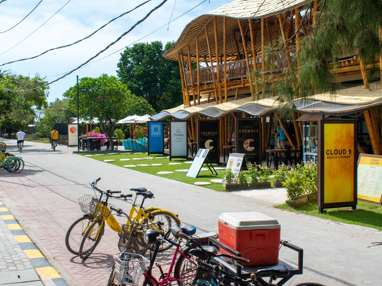 cloud 9 restaurant at west beach 1 on gili trawangan