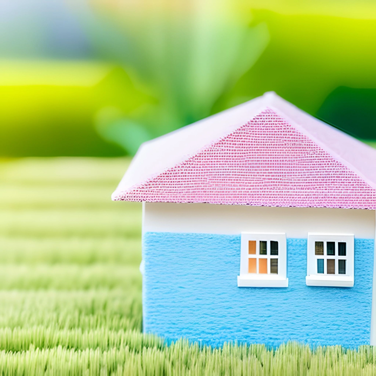 miniature of a house by the rice field in ubud bali